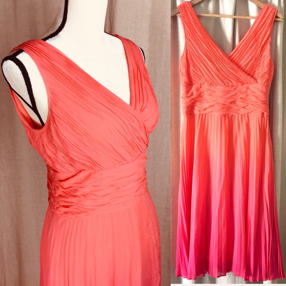 Ombré Orange Pink Dress 🍊🌸